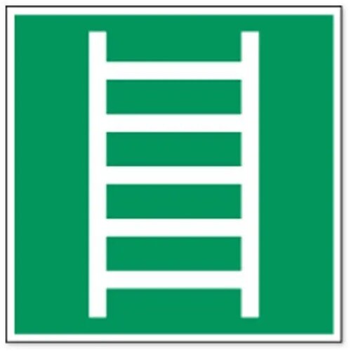 Vast Gemonteerde Vluchtladder Of Kooiladder (Sticker)