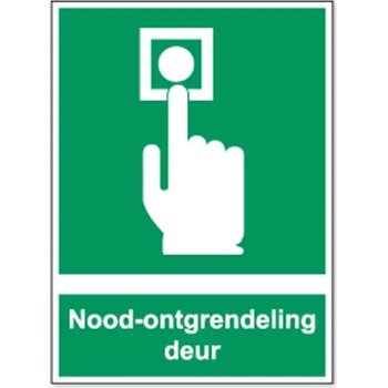 Deurontgrendeling (Sticker) Deurontgrendeling (Sticker)
