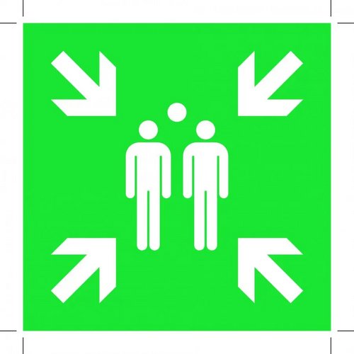 Evacuation Assembly Point (Sticker)
