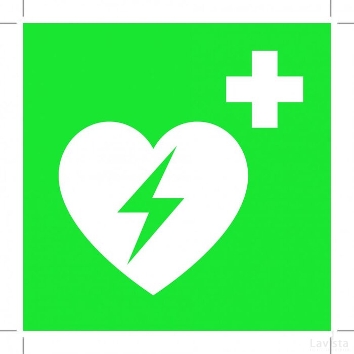 Automated External Heart Defibrillator (Sticker)