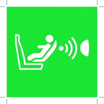 E014: Child Seat Presence And Orientation Detection System 100X100 (Cpod) (Sticker)