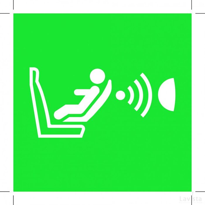 E014: Child Seat Presence And Orientation Detection System 100X100 (Cpod) (Sticker)