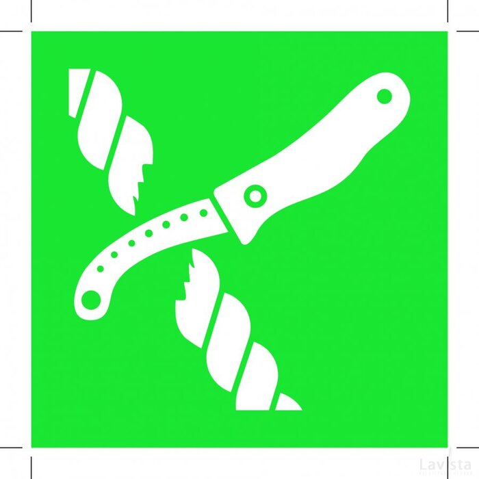 E035: Liferaft Knife (Sticker)