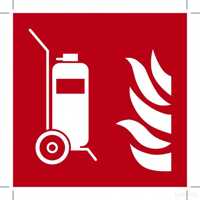 F009: Wheeled Fire Extinguisher (Sticker)