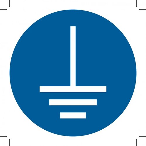Connect An Earth Terminal To The Ground (Sticker)
