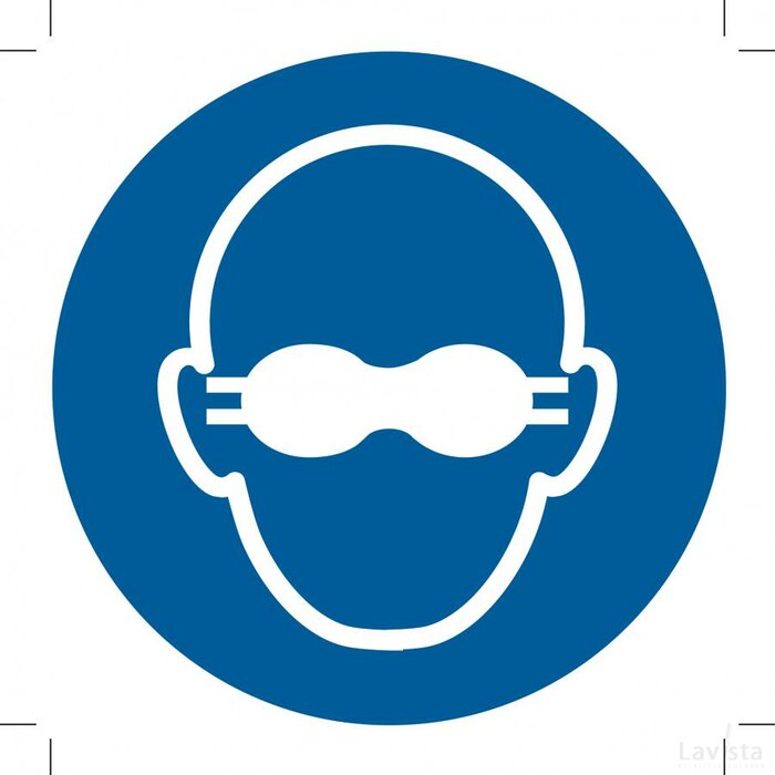 Opaque Eye Protection Must Be Worn (Sticker)