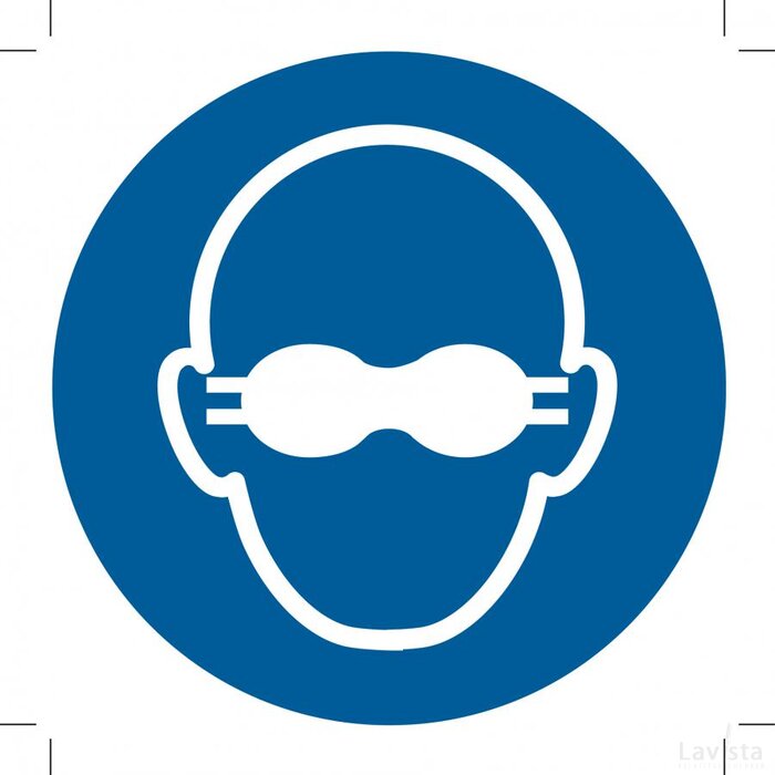 Opaque Eye Protection Must Be Worn (Sticker)