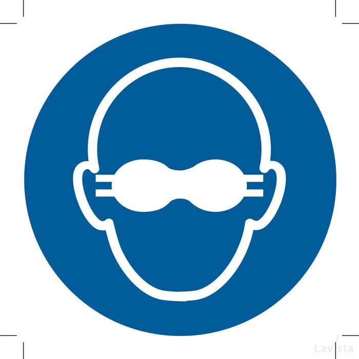 Opaque Eye Protection Must Be Worn (Sticker)