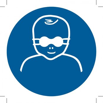 Protect Infants' Eyes With Opaque Eye Protection (Sticker)