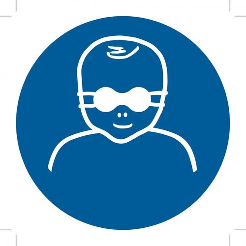 Protect Infants' Eyes With Opaque Eye Protection (Sticker)