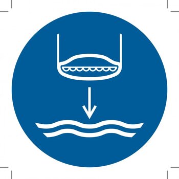 M039: Lower Lifeboat To The Water In Launch Sequence (Sticker)