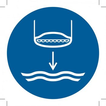 M039: Lower Lifeboat To The Water In Launch Sequence (Sticker)