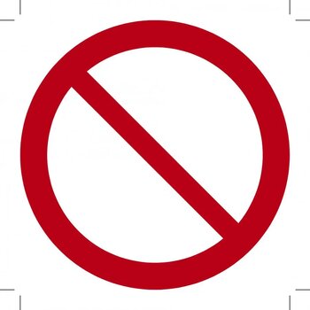 Algemeen Verbodsteken (Sticker)