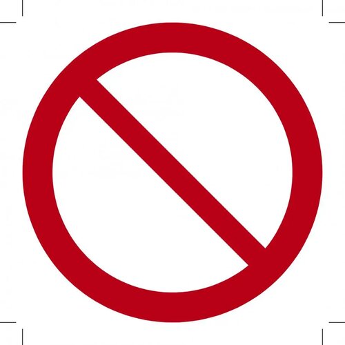 Algemeen Verbodsteken (Sticker)