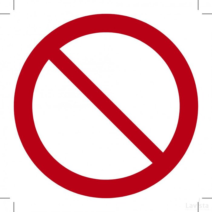 Algemeen Verbodsteken (Sticker)