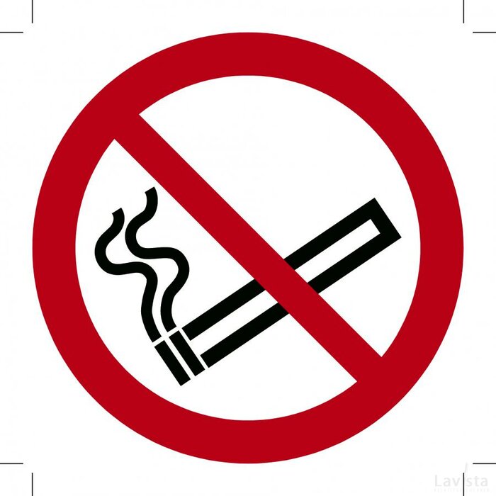 Verboden Te Roken Iso7010 (Sticker)