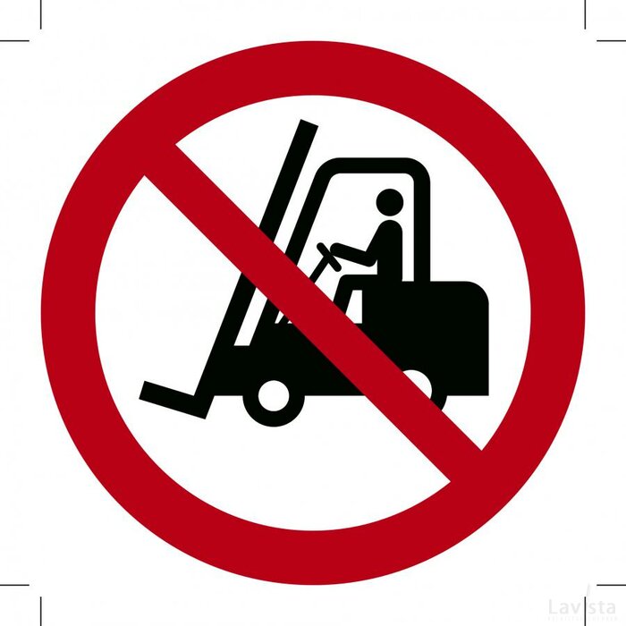 Verboden Voor Heftrucks (Sticker)