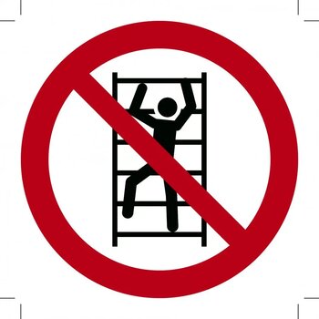 Verboden Te Klimmen (Sticker)