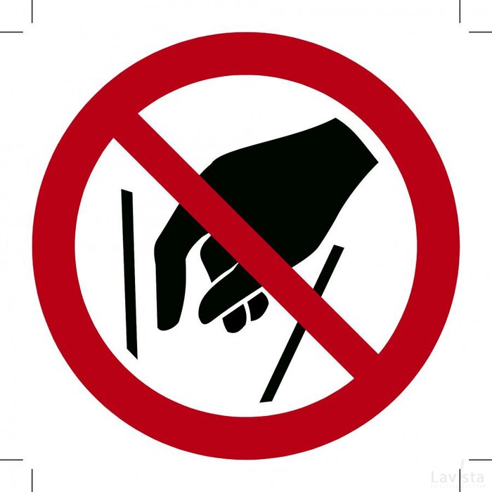 Verboden Handen In Te Steken (Sticker)