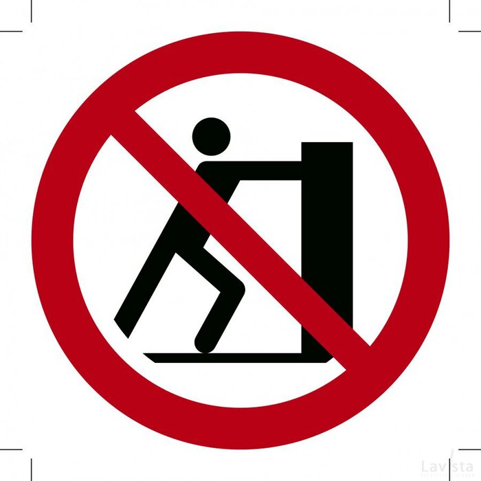 Verboden Te Duwen (Sticker)