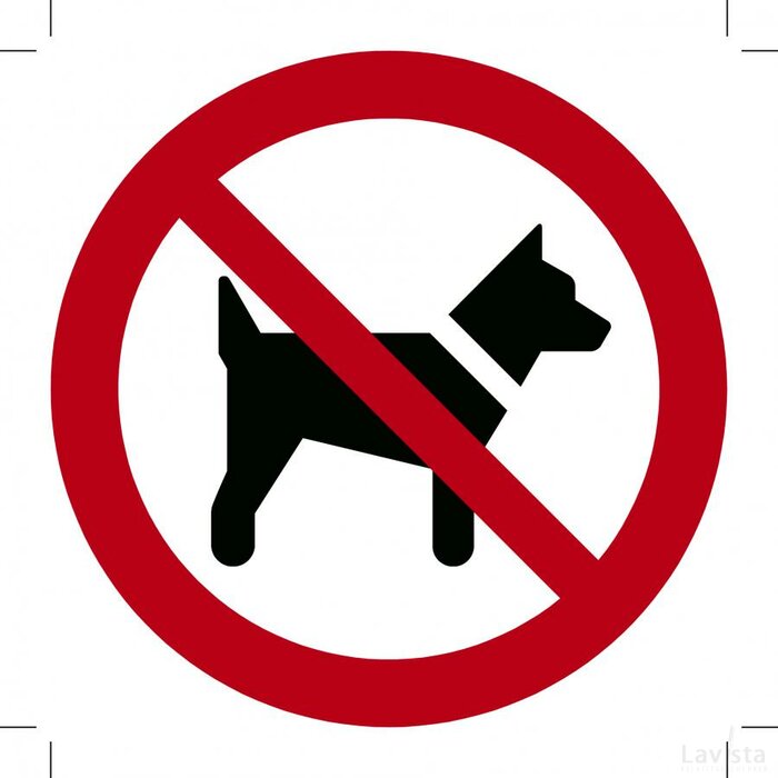 Verboden Voor Honden (Sticker)