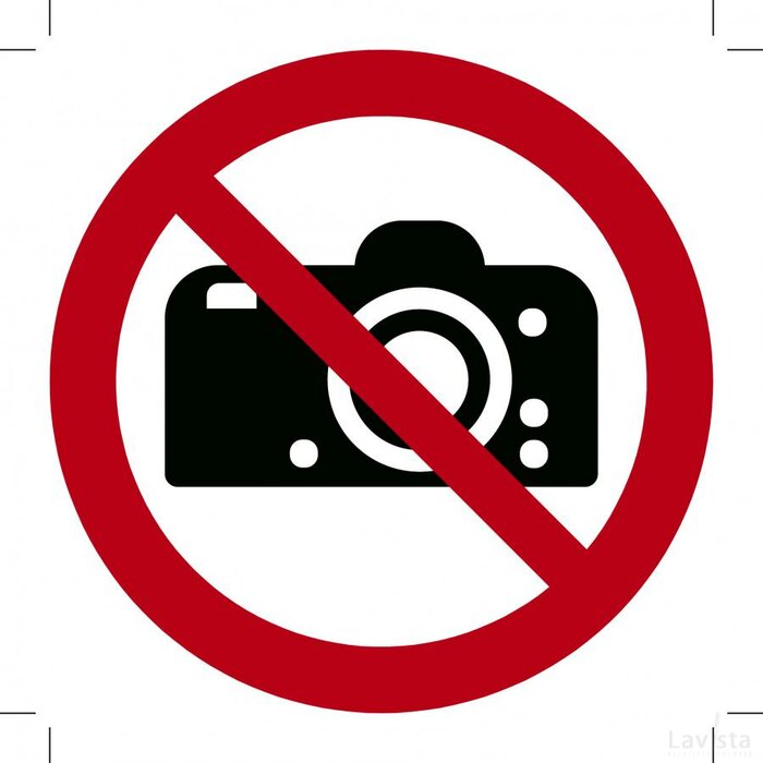 Verboden Te Fotograferen (Sticker)