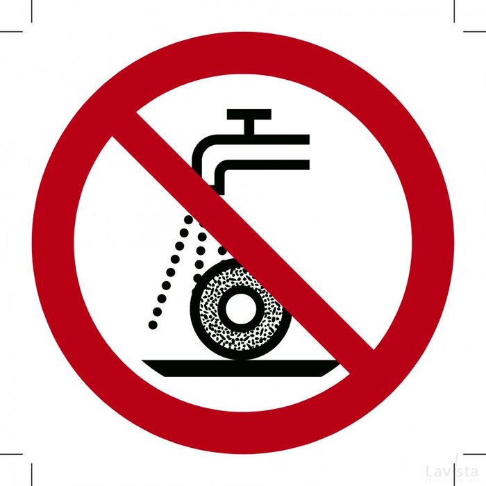 Verboden Nat Te Slijpen(Sticker)