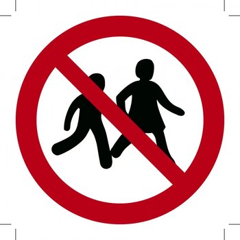 Verboden Voor Kinderen (Sticker)