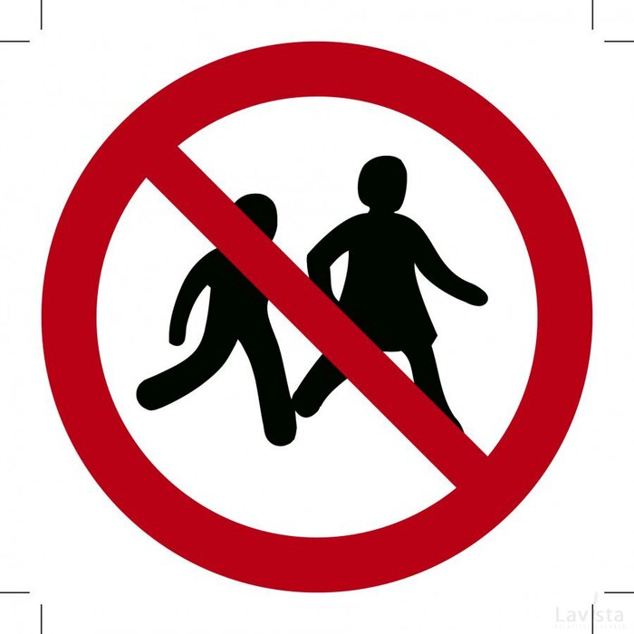 Verboden Voor Kinderen (Sticker)