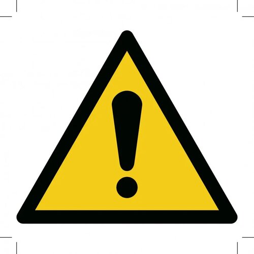 General Warning Sign (Sticker)