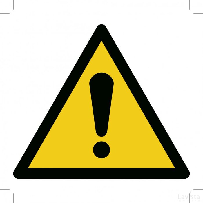 General Warning Sign (Sticker)