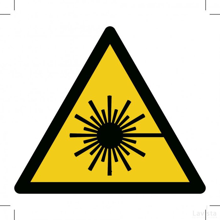 Warning; Laser Beam (Sticker)