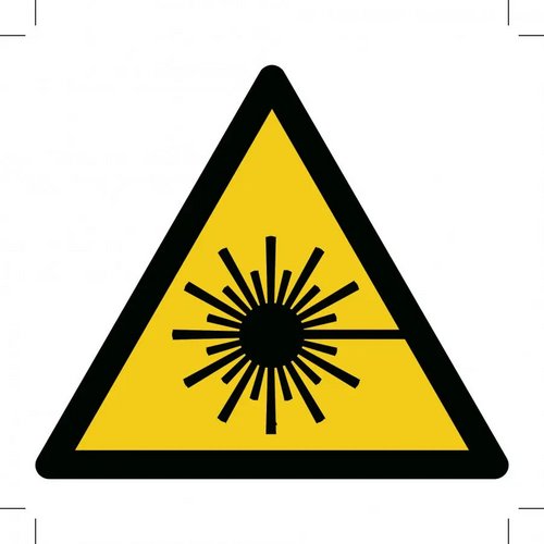 Warning; Laser Beam (Sticker)
