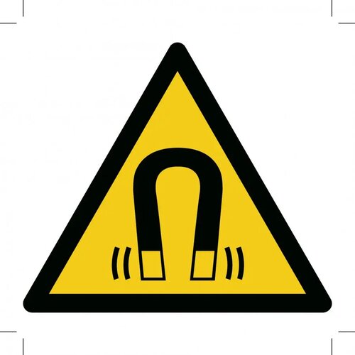 Warning; Magnetic Field (Sticker)