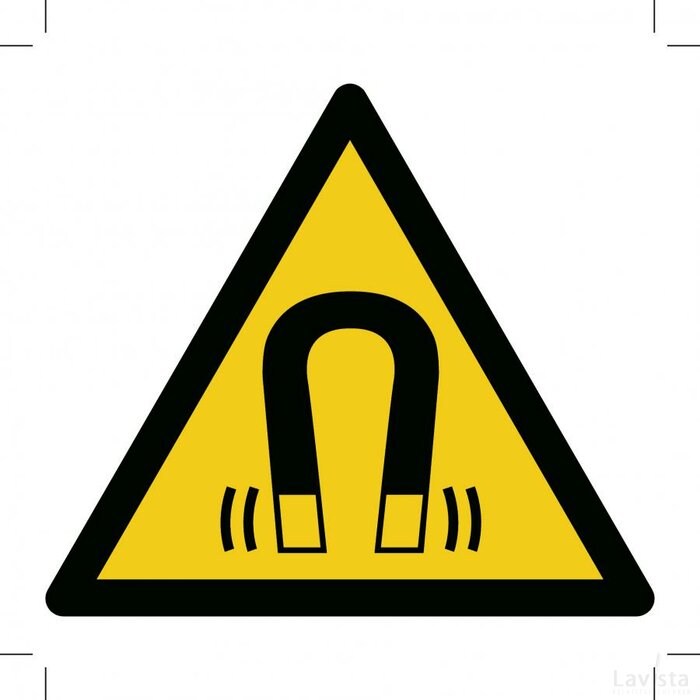 Warning; Magnetic Field (Sticker)