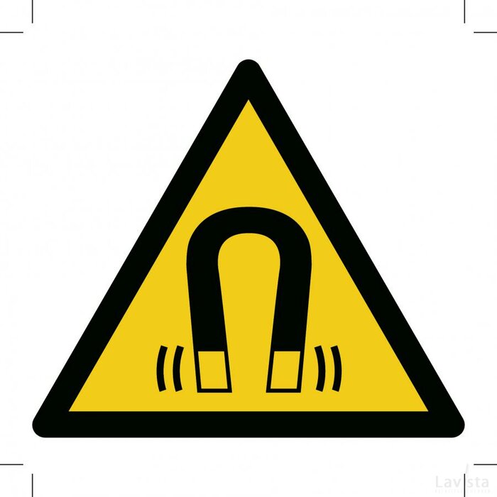 Warning; Magnetic Field (Sticker)