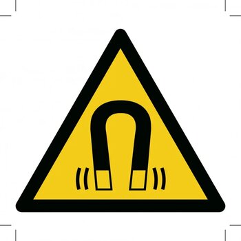 Warning; Magnetic Field (Sticker)