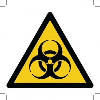 Warning; Biological Hazard (Sticker)