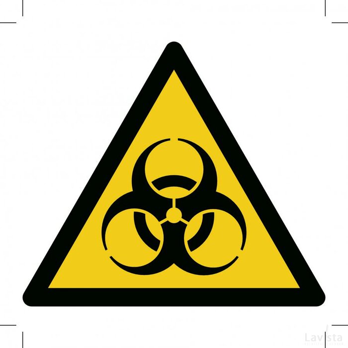 Warning; Biological Hazard (Sticker)