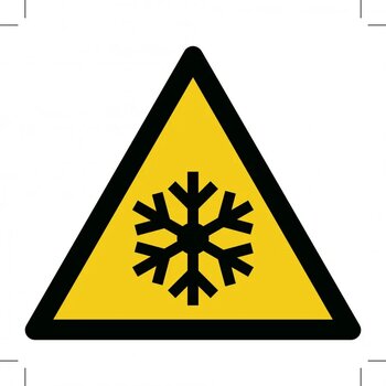 Warning; Low Temperature/ Freezing Conditions (Sticker)