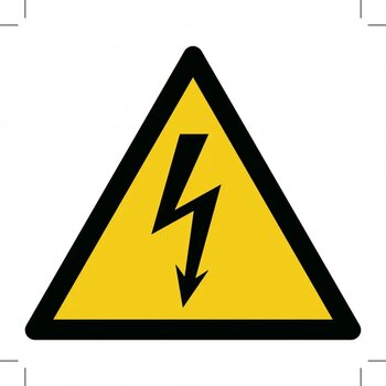 Waarschuwing, Elektrische Spanning (Sticker)