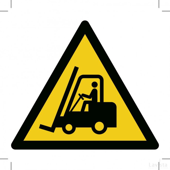 Warning; Forklift Trucks And Other Industrial Vehicles (Sticker)