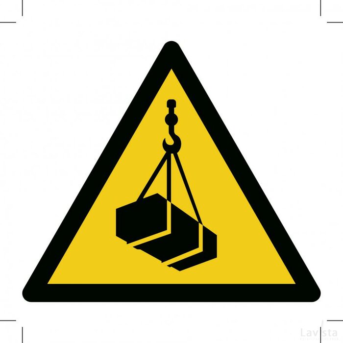 Warning; Overhead Load (Sticker)