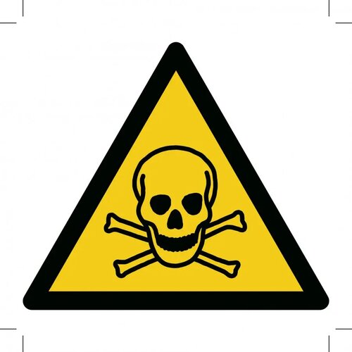 Warning; Toxic Material (Sticker)