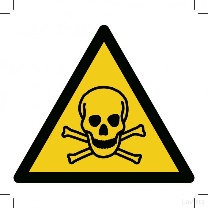 Warning; Toxic Material (Sticker)