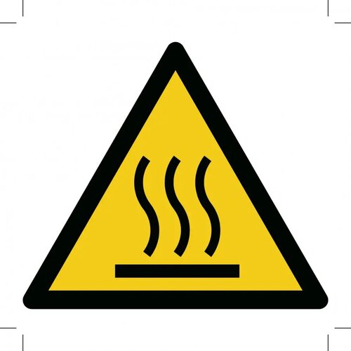 Warning; Hot Surface (Sticker)
