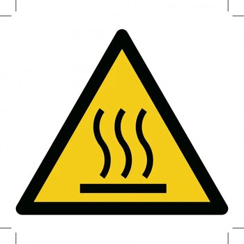 Warning; Hot Surface (Sticker)