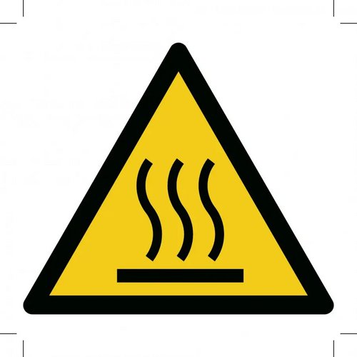 Warning; Hot Surface (Sticker)