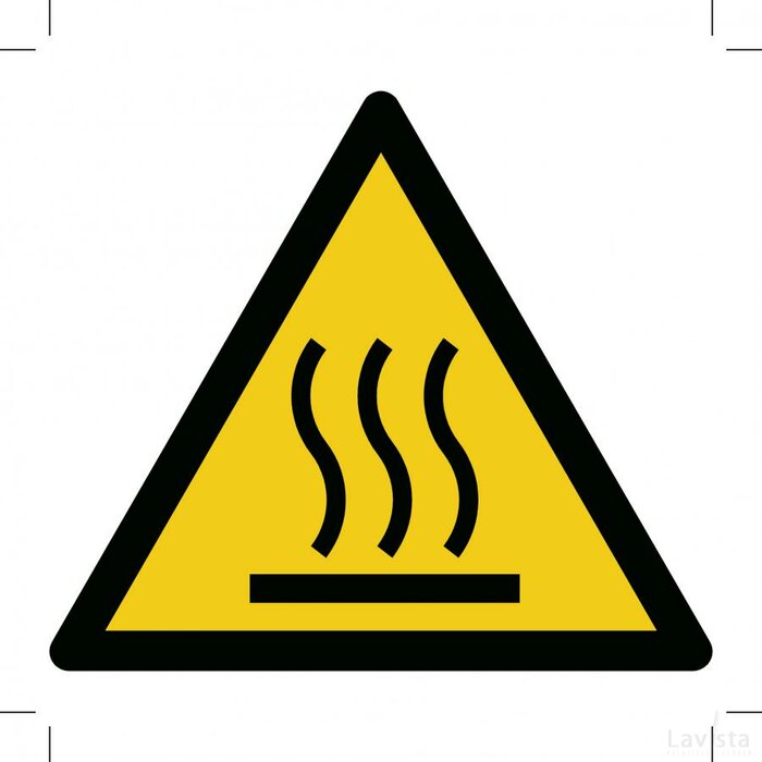 Warning; Hot Surface (Sticker)