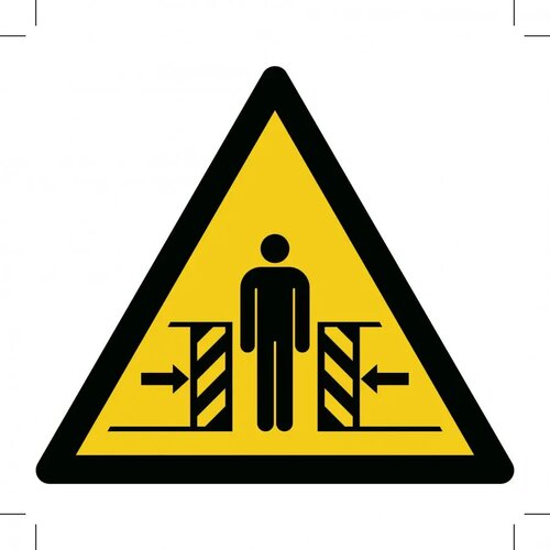 Warning; Crushing (Sticker)